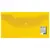 Папка-конверт с кнопкой МАЛОГО ФОРМАТА (250х135 мм), прозрачная, желтая, 0,18 мм, BRAUBERG, 224032, фото 2