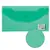 Папка-конверт с кнопкой МАЛОГО ФОРМАТА (250х135 мм), прозрачная, зеленая, 0,15 мм, BRAUBERG, 224029, фото 6