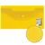 Папка-конверт с кнопкой МАЛОГО ФОРМАТА (250х135 мм), прозрачная, желтая, 0,18 мм, BRAUBERG, 224032, фото 6