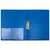 Папка с боковым металлическим прижимом и внутренним карманом БЮРОКРАТ, синяя, до 100 листов, 0,7 мм, PZ07Cblue, фото 2