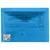 Папка-конверт с кнопкой BRAUBERG, А4, до 100 листов, прозрачная, синяя, СВЕРХПРОЧНАЯ 0,18 мм, 224813, фото 7
