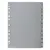 Разделитель пластиковый BRAUBERG, А4, 12 листов, цифровой 1-12, оглавление, серый, 225596, фото 2