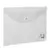 Папка-конверт с кнопкой STAFF, А4, до 100 листов, прозрачная, 0,12 мм, 225173, фото 1