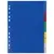 Разделитель пластиковый ОФИСМАГ, А4, 5 листов, цифровой 1-5, оглавление, цветной, 225616, фото 3