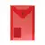Папка-конверт с кнопкой МАЛОГО ФОРМАТА (105х148 мм), А6, красная, 0,18 мм, BRAUBERG, 227320, фото 2