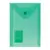 Папка-конверт с кнопкой МАЛОГО ФОРМАТА (105х148 мм), А6, зеленая, 0,18 мм, BRAUBERG, 227318, фото 2