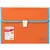 Портфель пластиковый BRAUBERG &quot;Joy&quot;, А4 (330х245х35 мм), 13 отделений, с окантовкой, индексные ярлыки, оранжевый, 227975, фото 1