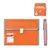 Портфель пластиковый BRAUBERG &quot;Joy&quot;, А4 (330х245х35 мм), 13 отделений, с окантовкой, индексные ярлыки, оранжевый, 227975, фото 6