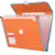 Портфель пластиковый BRAUBERG &quot;Joy&quot;, А4 (330х245х35 мм), 13 отделений, с окантовкой, индексные ярлыки, оранжевый, 227975, фото 2