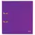 Папка-регистратор LEITZ &quot;WOW&quot;, механизм 180°, ламинированная, 80 мм, фиолетовая, 10050062, фото 3