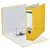 Папка-регистратор LEITZ, механизм 180°, с покрытием пластик, 80 мм, желтая, 10101215, фото 6