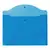 Папка-конверт с кнопкой БОЛЬШОГО ФОРМАТА (300х430 мм), А3, прозрачная, синяя, 0,15 мм, STAFF, 228666, фото 3