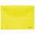Папка-конверт с кнопкой ЮНЛАНДИЯ, А4, до 100 листов, прозрачная, желтая, 0,18 мм, 228668, фото 2