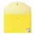 Папка-конверт с кнопкой BRAUBERG, А4, до 100 листов, прозрачная, желтая, 0,15 мм, 228670, фото 3