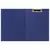 Папка-планшет STAFF, А4 (230х314 мм), с прижимом и крышкой, картон/бумвинил, синяя, 229054, фото 3