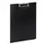 Папка-планшет STAFF, А4 (310х230 мм), с прижимом и крышкой, пластик, черная, 0,5 мм, 229221, фото 1