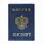 Обложка для паспорта с гербом, ПВХ, печать золотом, синяя, ДПС, 2203.В-101, фото 1