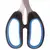 Ножницы BRAUBERG &quot;Classic+&quot;, 205 мм, классической формы, резиновые вставки, черно-синие, 236449, фото 6