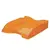 Лоток горизонтальный для бумаг СТАММ &quot;Люкс&quot;, А4 (350х255х70 мм), тонированный оранжевый, ЛТ613, фото 2