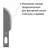 Нож макетный ОСТРОВ СОКРОВИЩ, 6 разновидностей лезвий, металл, пластиковый футляр, 237161, фото 11