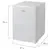 Холодильник SONNEN DF-1-08, однокамерный, объем 70 л, морозильная камера 4 л, 44х51х64 см, белый, 454214, фото 4
