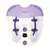 Ванночка для ног POLARIS PMB 1006, 80 Вт, 3 режима, 4 массажных ролика, защита от брызг, белая/фиолетовая, фото 4