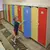 Шкаф для одежды детский, 3 отделения, 1080х340х1340 мм, бук бавария/цветной фасад, фото 3