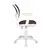 Кресло CH-W797/BR с подлокотниками, коричневое, пластик белый, CH-W797/BR/TW-1, фото 2