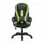Кресло компьютерное VIKING-9/BL+SD, подушка, экокожа/ткань, черное/зеленое, фото 2
