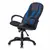 Кресло компьютерное VIKING-9/BL+BLUE, подушка, экокожа/ткань, черное/синее, фото 6