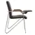 Кресло для приемных и переговорных &quot;Samba T plast&quot; со столиком, хромированный каркас, кожзам, черный, фото 2
