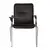 Кресло для приемных и переговорных &quot;Samba T plast&quot; со столиком, хромированный каркас, кожзам, черный, фото 3
