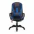 Кресло компьютерное VIKING-9/BL+BLUE, подушка, экокожа/ткань, черное/синее, фото 2