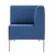 Кресло мягкое угловое &quot;Хост&quot; М-43, 620х620х780 мм, без подлокотников, экокожа, голубое, фото 2