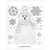 Украшение для окон и стекла декоративное &quot;Снежный мишка&quot;, с раскраской, 15,5x17,5 см, ПВХ, 80029, фото 2