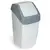 Ведро-контейнер 15 л, с крышкой (качающейся), для мусора, &quot;Хапс&quot;, 46х26х25 см, серое, IDEA, М 2471, фото 1