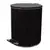 Ведро-контейнер для мусора с педалью УСИЛЕННОЕ, 15 л, кольцо под мешок, черное, оцинкованная сталь, фото 1