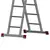 Лестница-трансформер алюминиевая 2х5 ступеней, высота 2,9 м (2 секции по 1,45 м), нагрузка 150 кг, 511205, фото 3