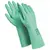 Перчатки латексные MANIPULA &quot;Контакт&quot;, хлопчатобумажное напыление, размер 9-9,5 (L), зеленые, L-F-02, фото 1