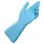 Перчатки латексные MAPA Vital Eco 117, хлопчатобумажное напыление, размер 8 (M), синие, фото 2