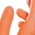 Перчатки латексные MAPA Industrial/Alto 299, хлопчатобумажное напыление, размер 7 (S), оранжевые, фото 2