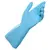 Перчатки латексные MAPA Vital Eco 117, хлопчатобумажное напыление, размер 10 (XL), синие, фото 2