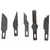 Инструмент для моделирования &quot;Нож цанговый&quot;, 6 лезвий в комплекте, металлический корпус, ЗВЕЗДА, 1103, фото 2