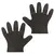 Перчатки полиэтиленовые черные, КОМПЛЕКТ 50пар (100шт), M(средние), 8 микрон, ЛАЙМА С, фото 3