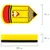 Стиратель магнитный для магнитно-маркерной доски ЮНЛАНДИЯ &quot;Карандаш&quot;, 55х100 мм, желтый с рисунком, 237507, фото 7