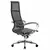 Кресло офисное МЕТТА &quot;К-7&quot; хром, прочная сетка, сиденье и спинка регулируемые, черное, фото 4