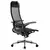 Кресло офисное МЕТТА &quot;К-4-Т&quot; хром, прочная сетка, сиденье и спинка регулируемые, черное, фото 4