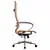 Кресло офисное МЕТТА &quot;К-7&quot; хром, прочная сетка, сиденье и спинка регулируемые, оранжевое, фото 3