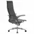 Кресло офисное МЕТТА &quot;К-8.1-Т&quot; хром, экокожа перфорированная, сиденье регулируемое, черное, фото 4