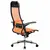 Кресло офисное МЕТТА &quot;К-4-Т&quot; хром, прочная сетка, сиденье и спинка регулируемые, оранжевое, фото 4